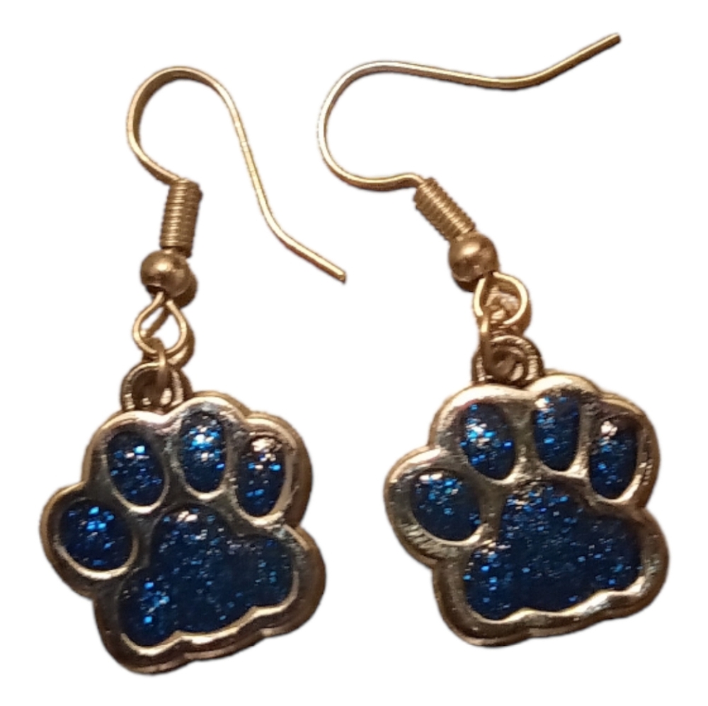 Handmade Paw Print Earrings